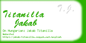titanilla jakab business card